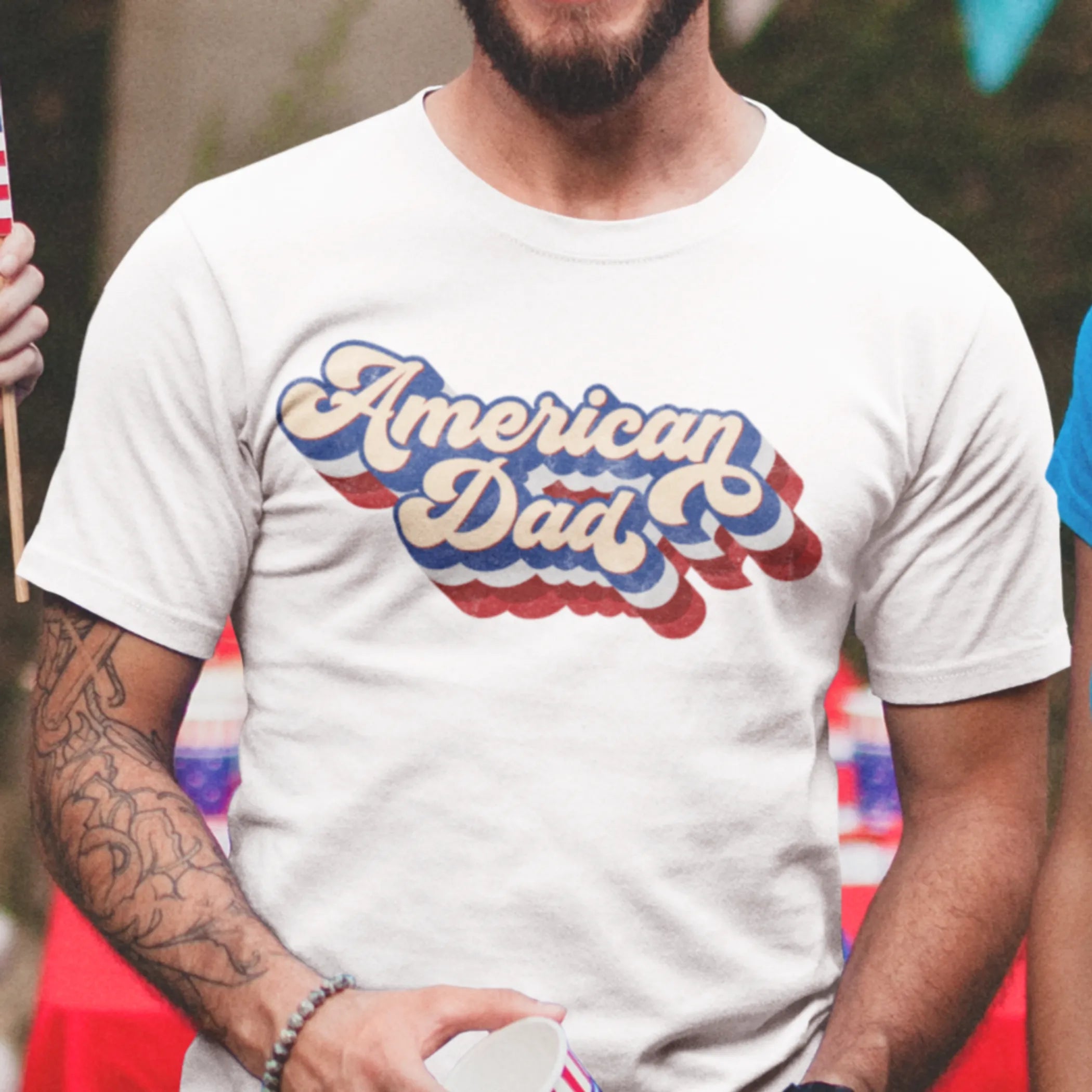 Men's Retro American Dad T-Shirt