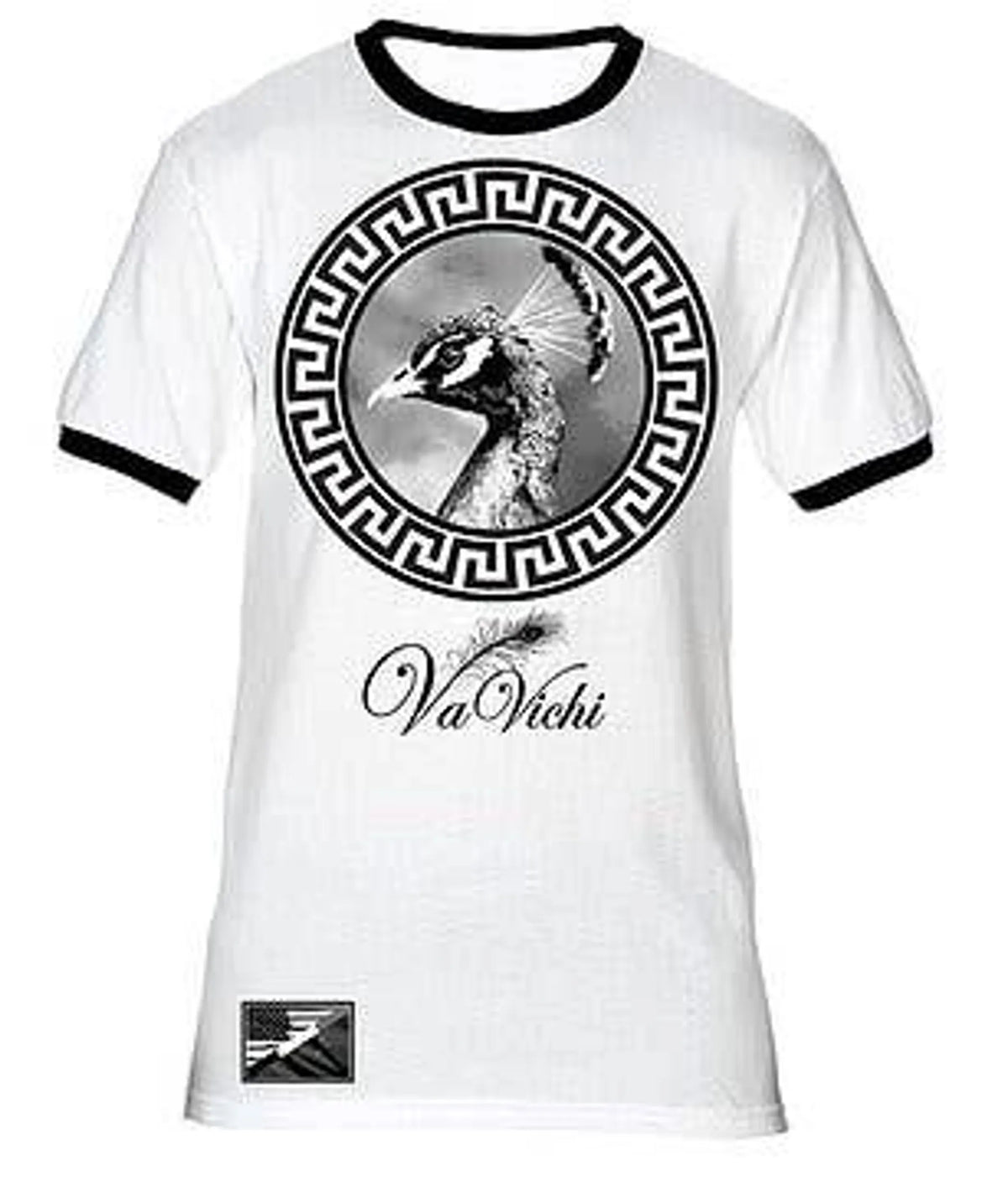 Men's VaVichi Peacock Portrait Ringer Tee