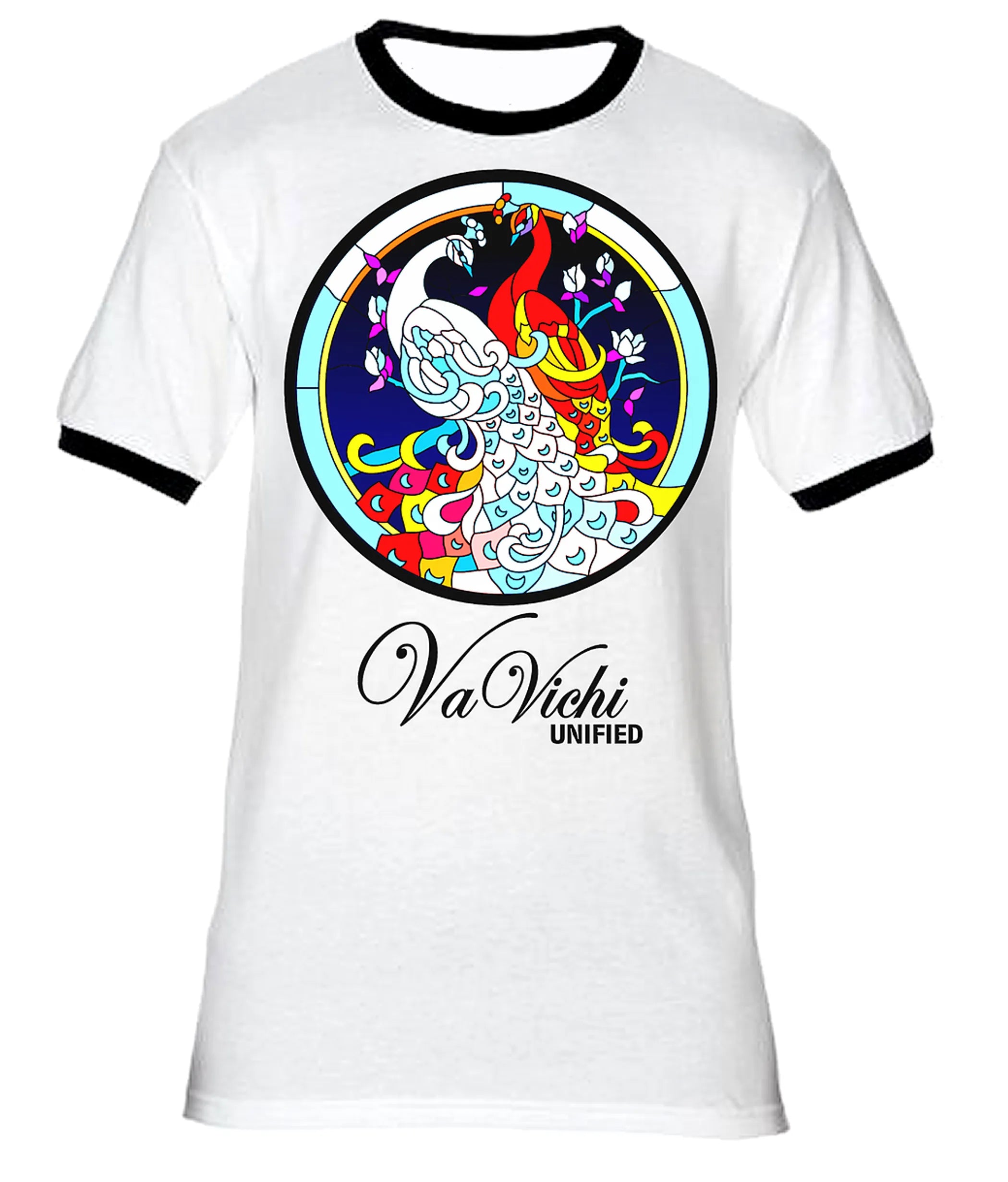 Men's VaVichi Stain Glass Ringer Tee