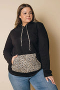 Plus Size - Dasha Leopard Hoodie