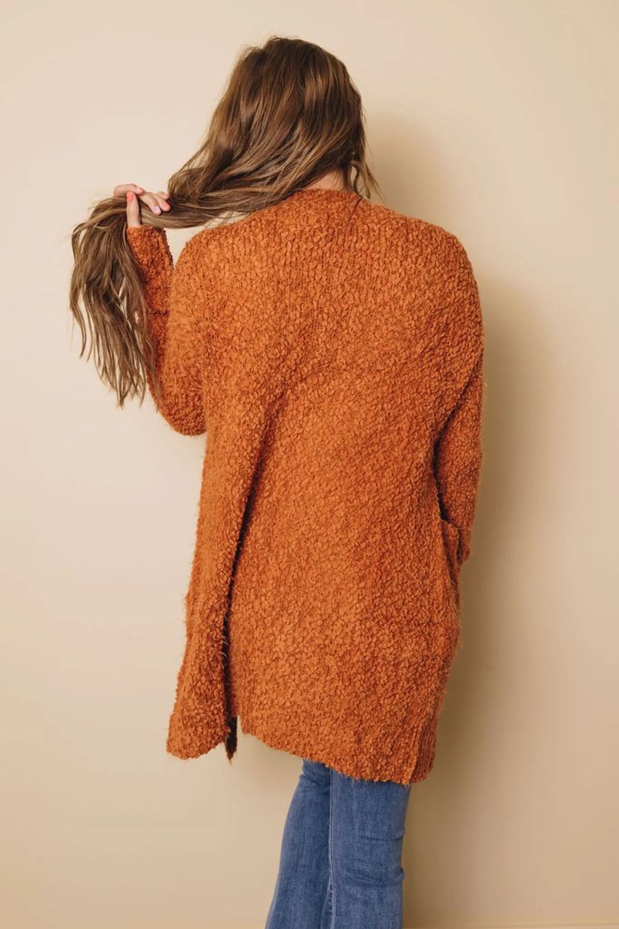 Carlton Fuzzy Knit Cardigan