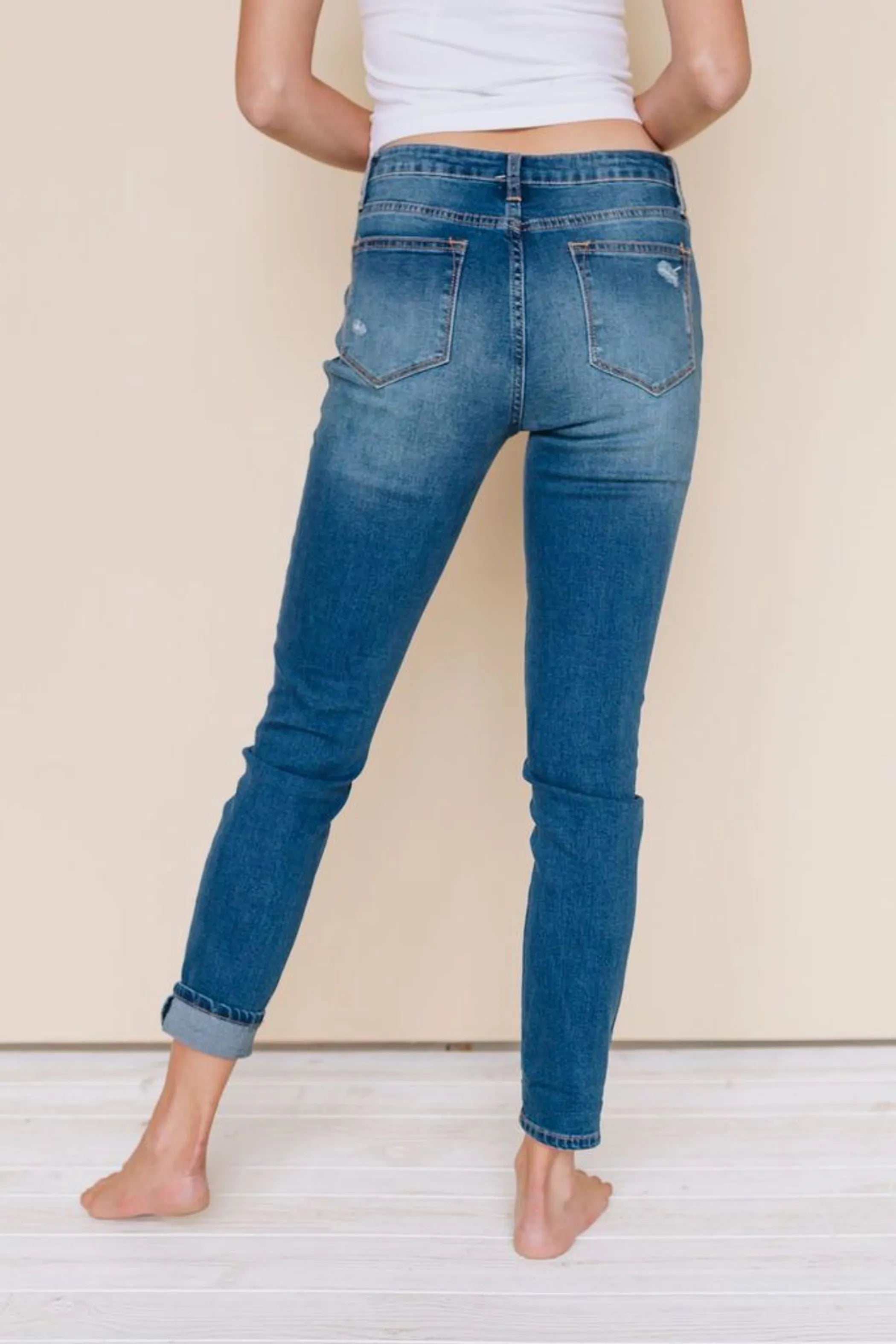 Bold New Me Patched Jeans